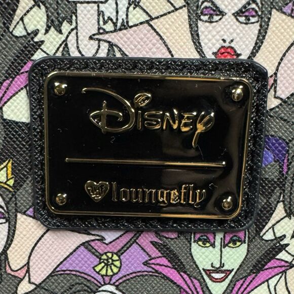 Loungefly Disney Villains AOP All Over Print Mini Faux Leather Backpack main image 5